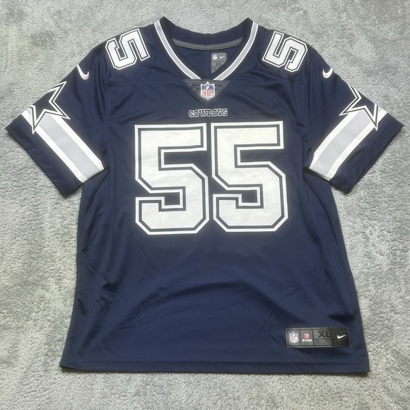 Nike Dallas Cowboys Leighton Vander Esch #55 Jersey Men's XL Blue On Field NFL - Picture 1 of 14